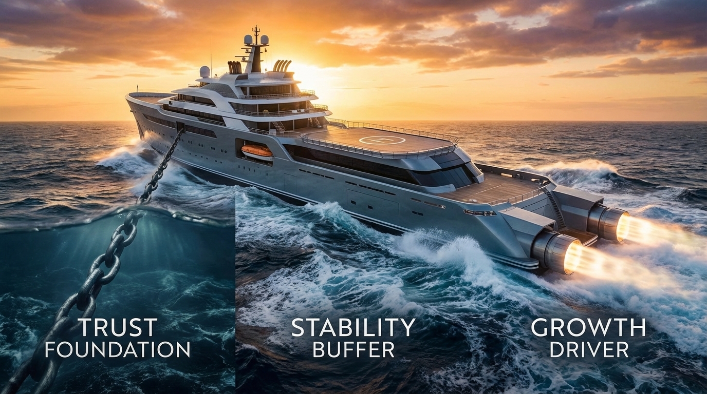 Triangular Asset Structure Diagram